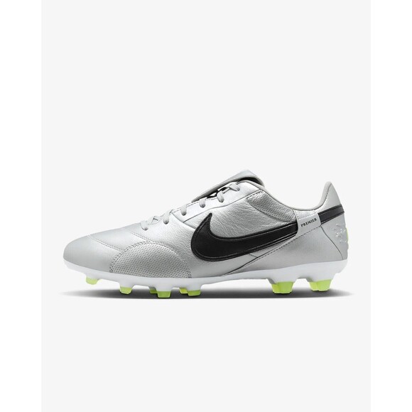 Men's Size 6 Nike Premier 3 Cleats Soccer Shoes 'Metallic Silver' AT5889 004 - Picture 2 of 8